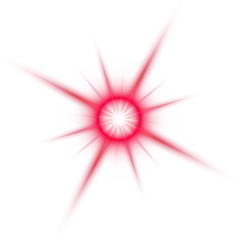 Red light lens flares png
