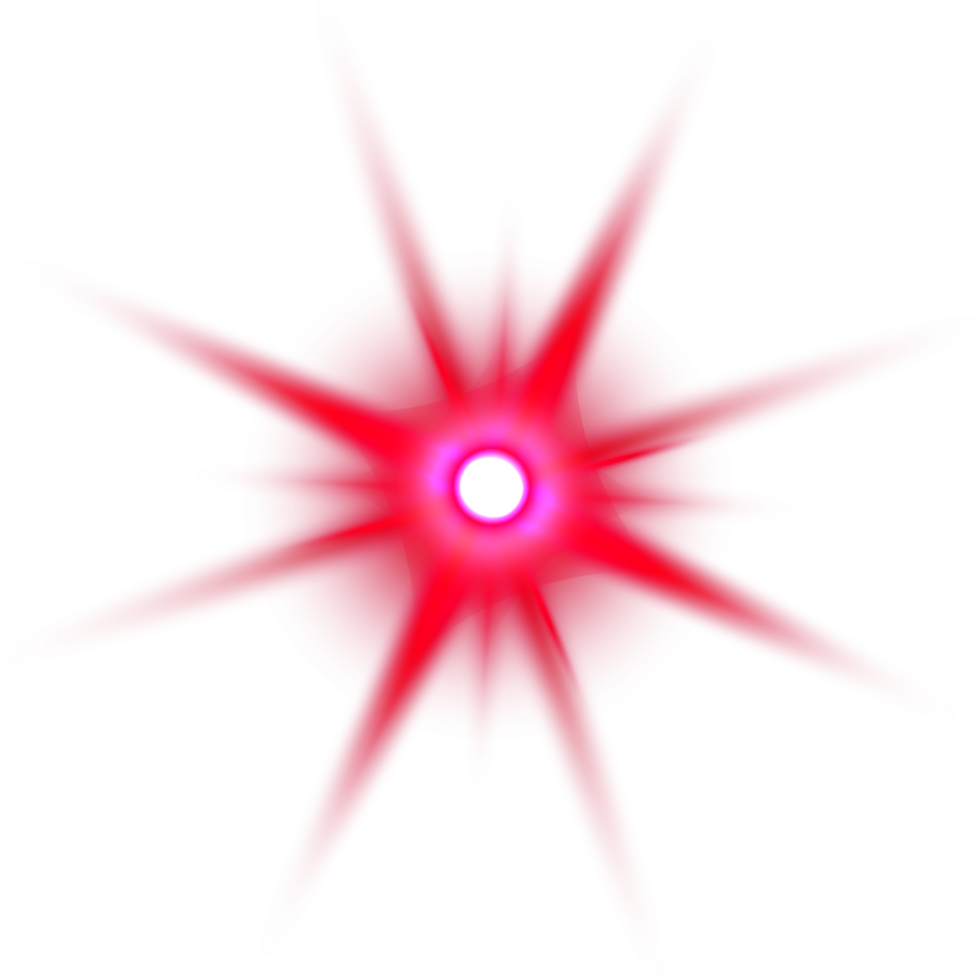 Red light lens flares png
