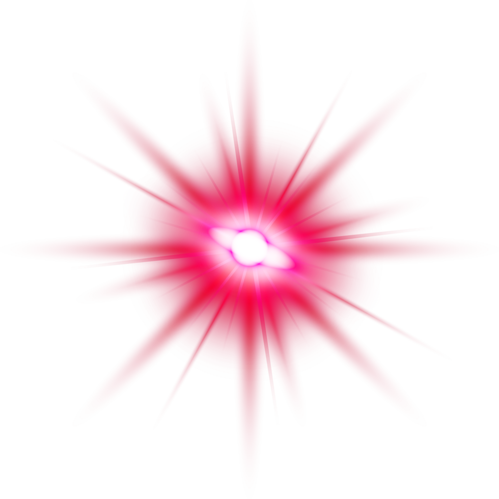 Red light lens flares png