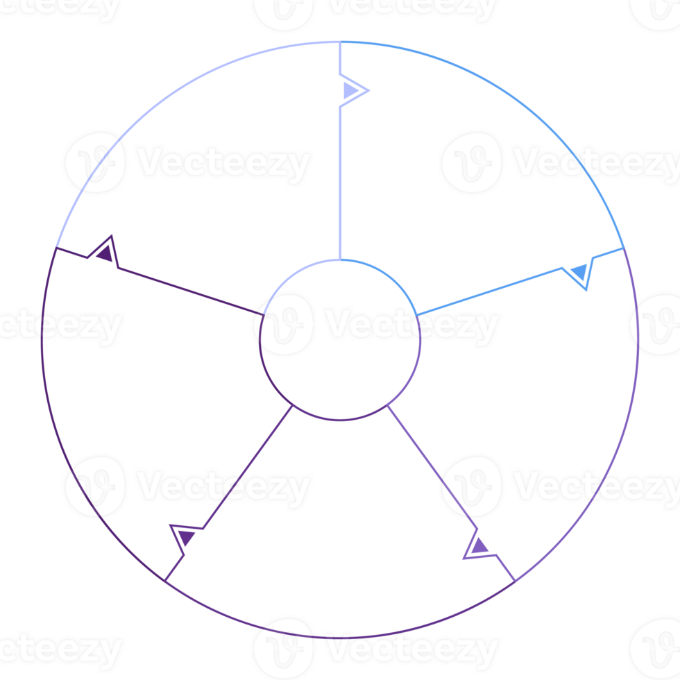 Blue tone circle infographic with 5 steps, process or options. Presentation slide template. png