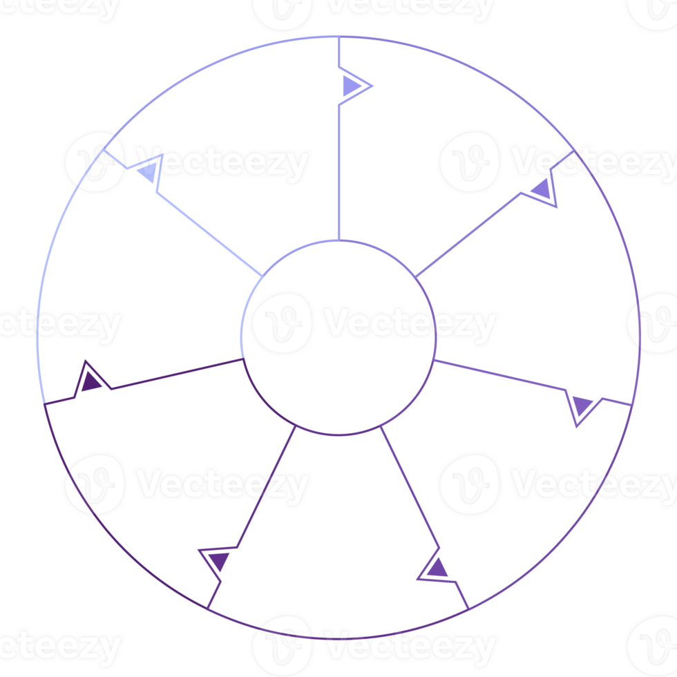 Blue tone circle infographic with 7 steps, process or options. Presentation slide template. png
