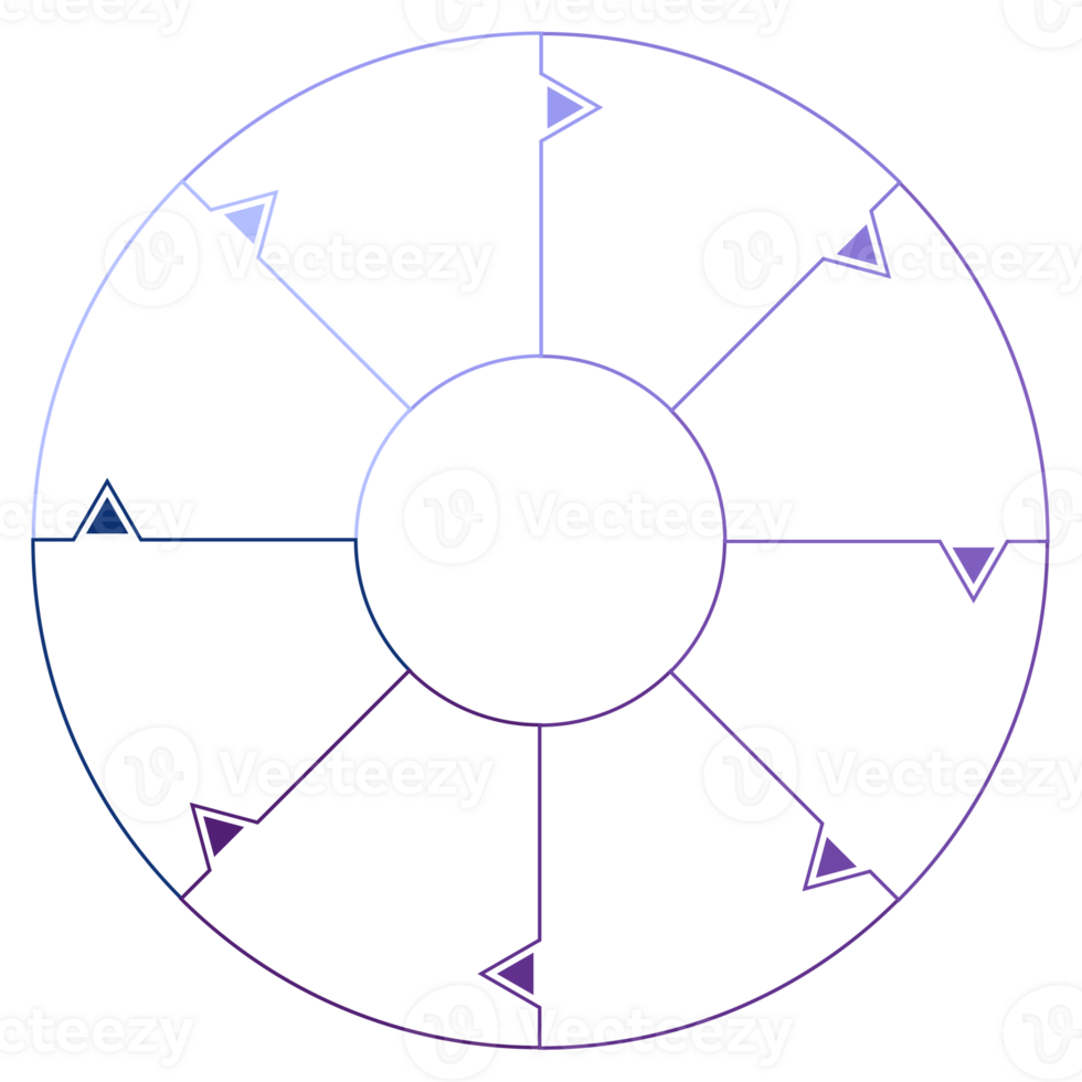 Blue tone circle infographic with 8 steps, process or options. Presentation slide template. png