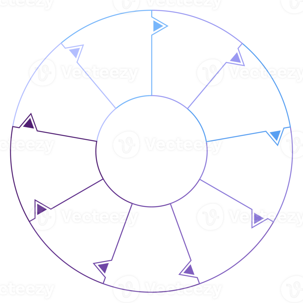 Blue tone circle infographic with 9 steps, process or options. Presentation slide template. png