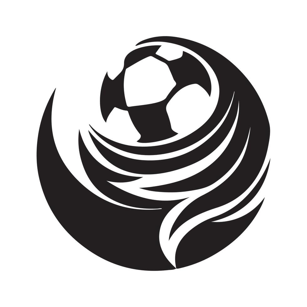 Football logo design template Image isolated on white vector