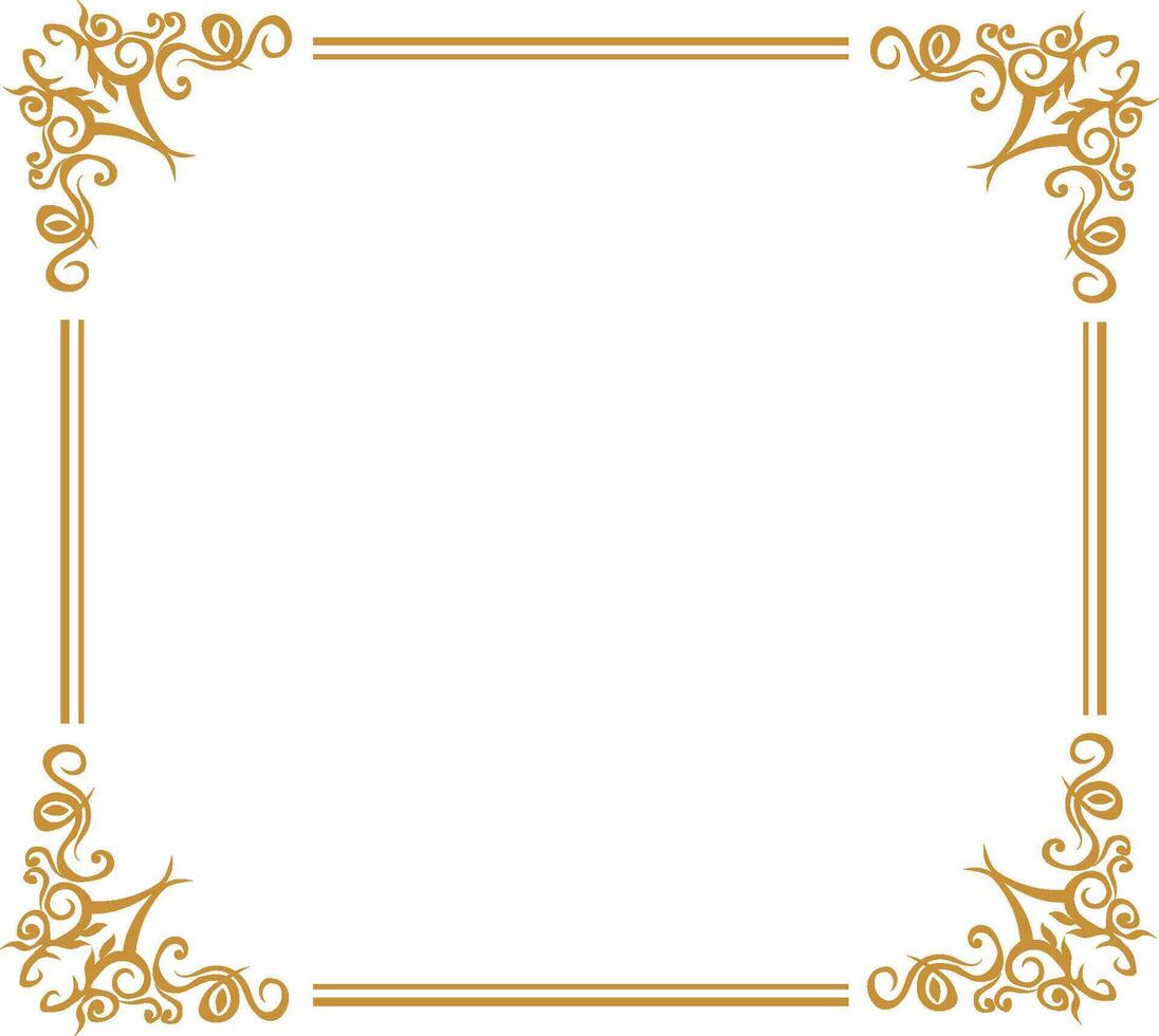 golden rectangle frame vector