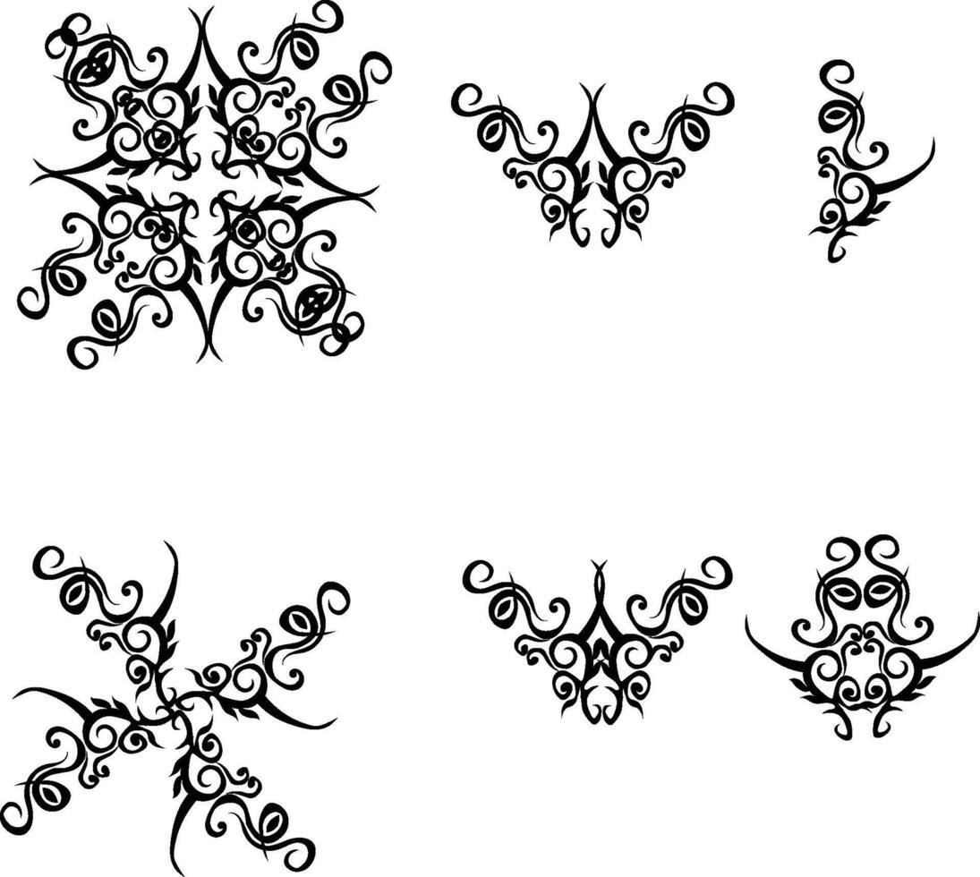 tattoo set pack vector