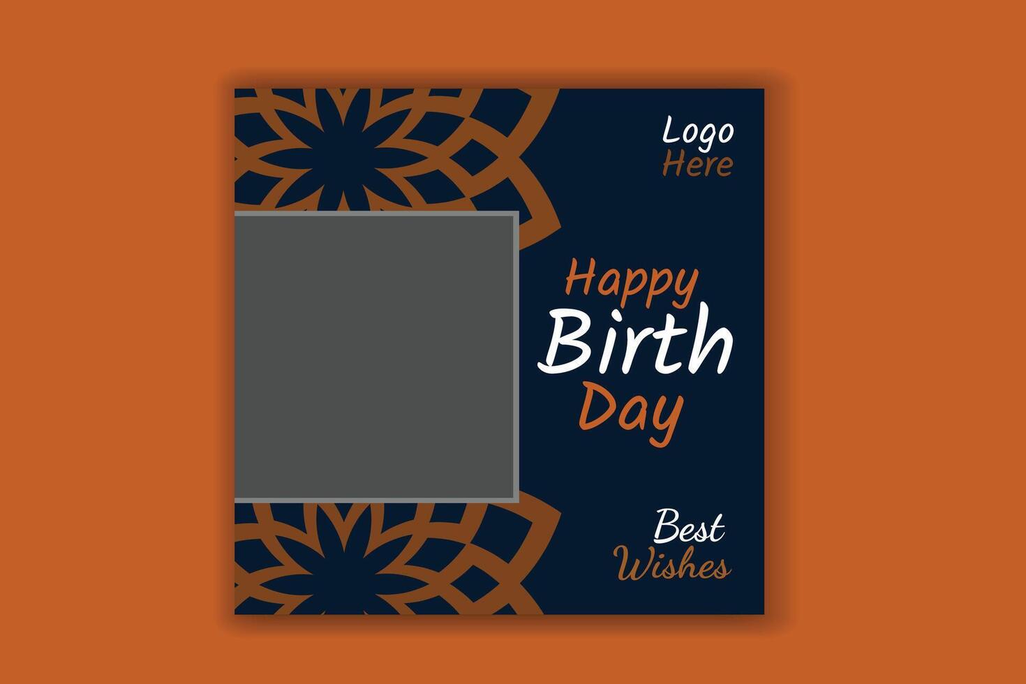 Birthday card, birthday banner design vector