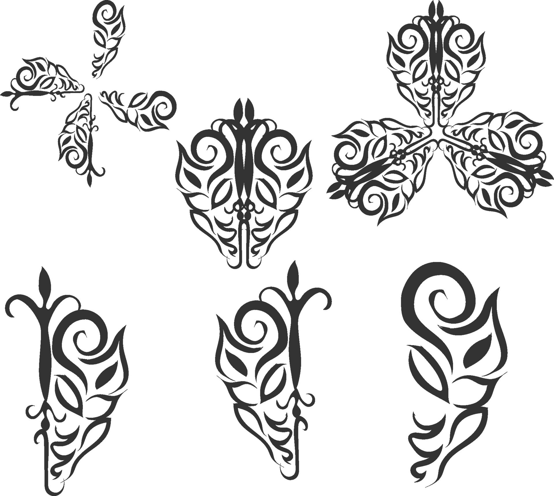 tattoo set pack 45758725 Vector Art at Vecteezy