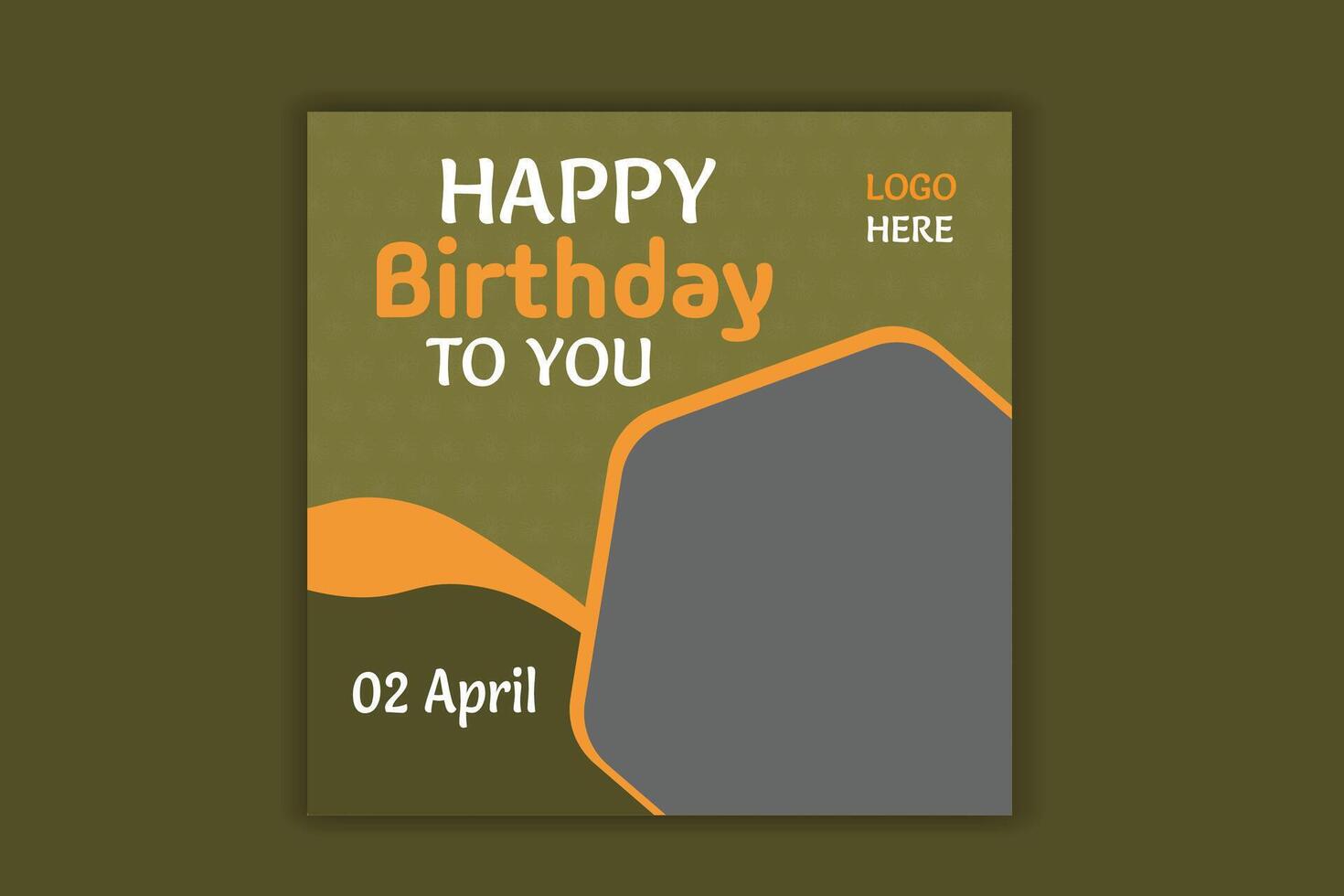 Birthday social media post, birthday banner design vector