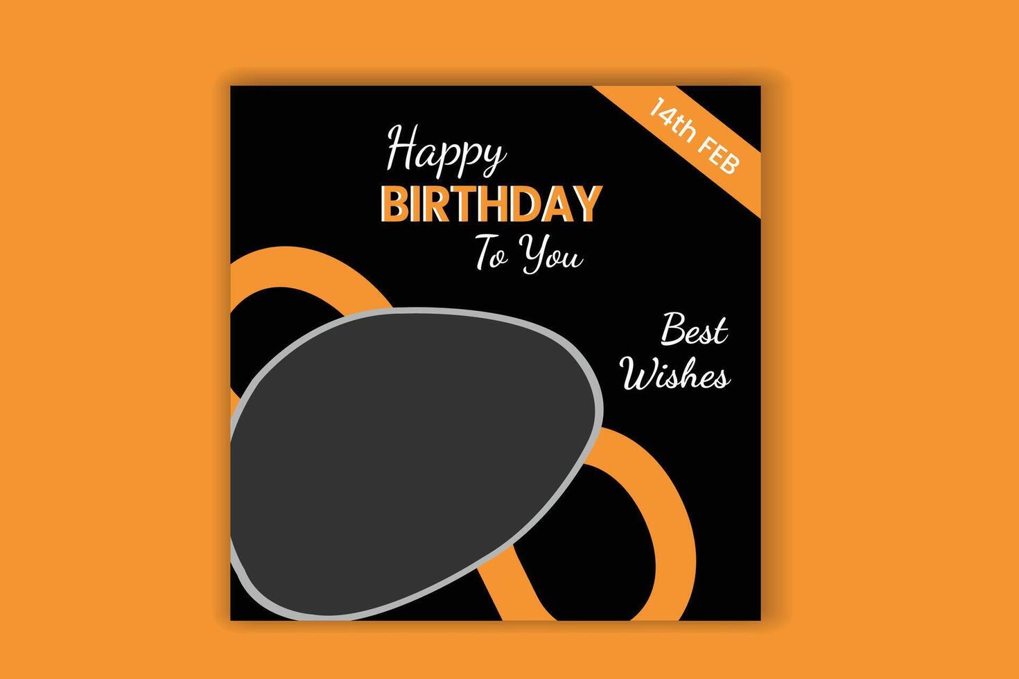 birthday social media post, birthday card design ,birthday banner vector