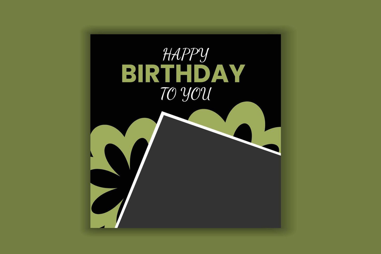 Birthday card, birthday banner design vector
