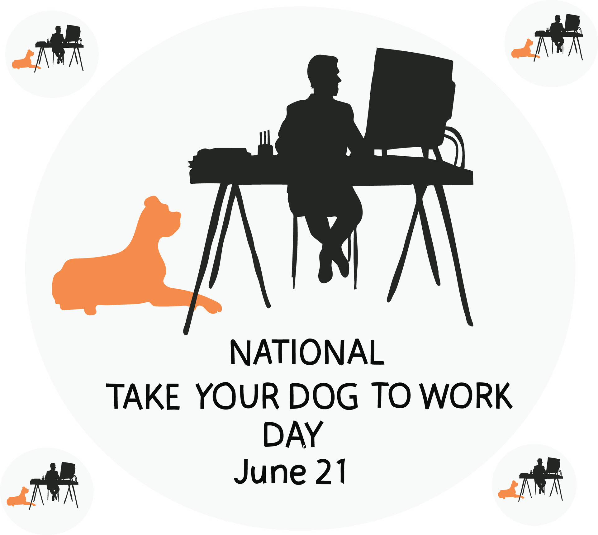 national take your dog to work day 45758761 Vector Art at Vecteezy