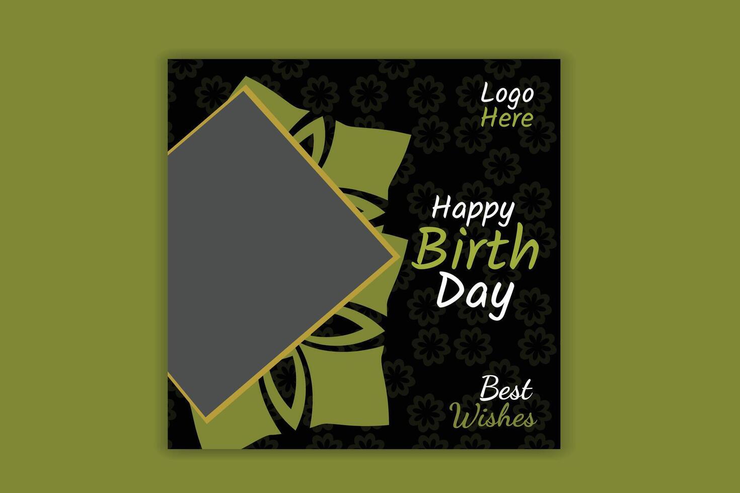 birthday social media post, birthday card design ,birthday banner vector