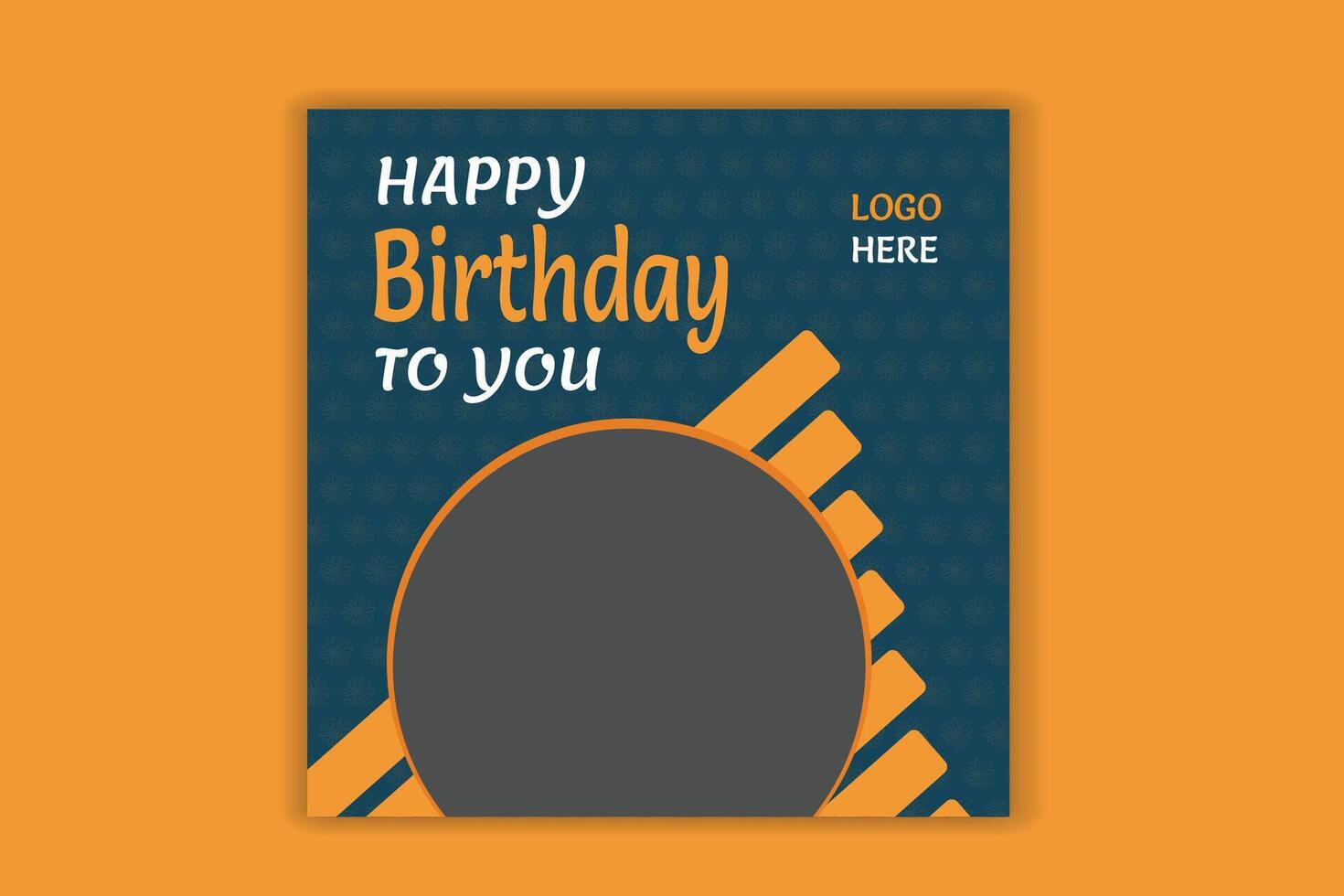 Birthday social media post, birthday banner design vector