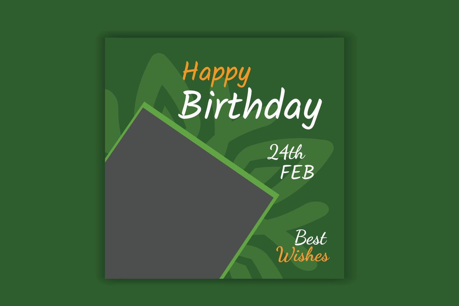 birthday social media post, birthday card design ,birthday banner vector