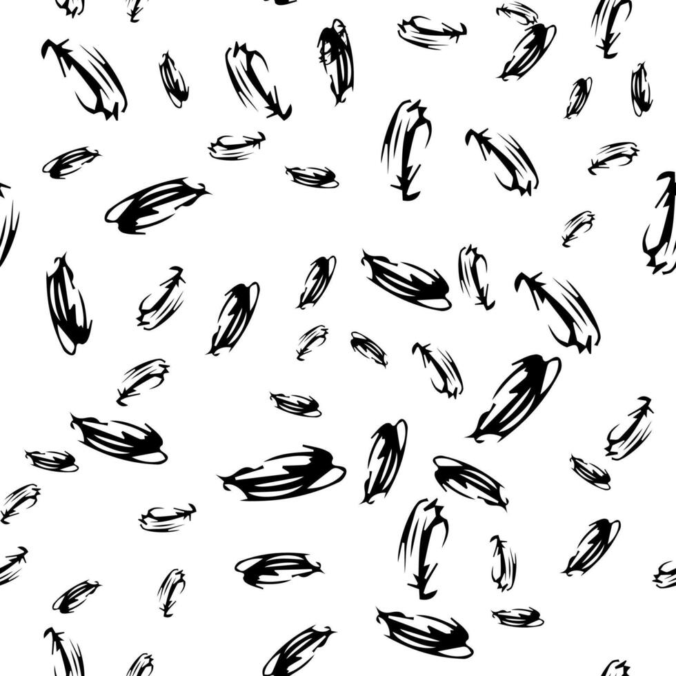 Seamless pattern with sketch oval shape vector