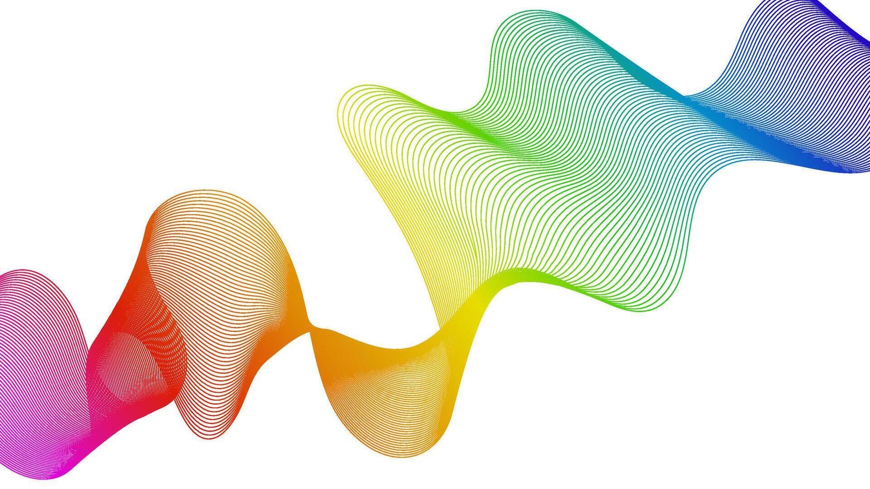 Abstract backdrop with wave gradient lines vector