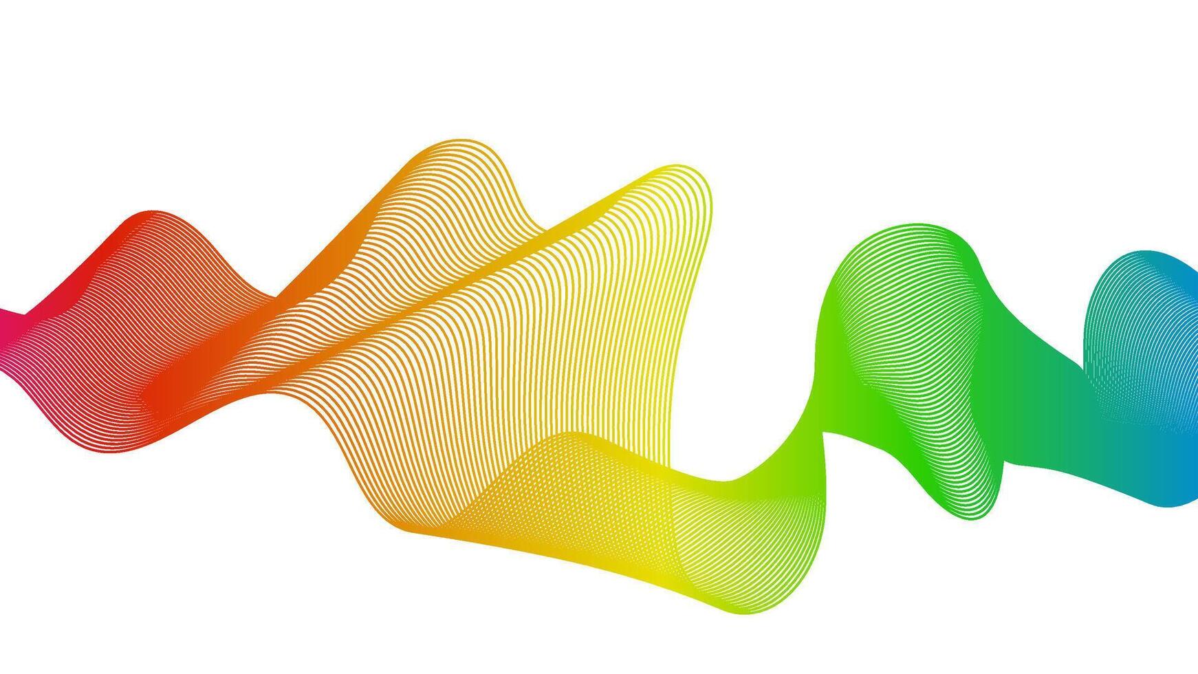 Abstract backdrop with wave gradient lines vector