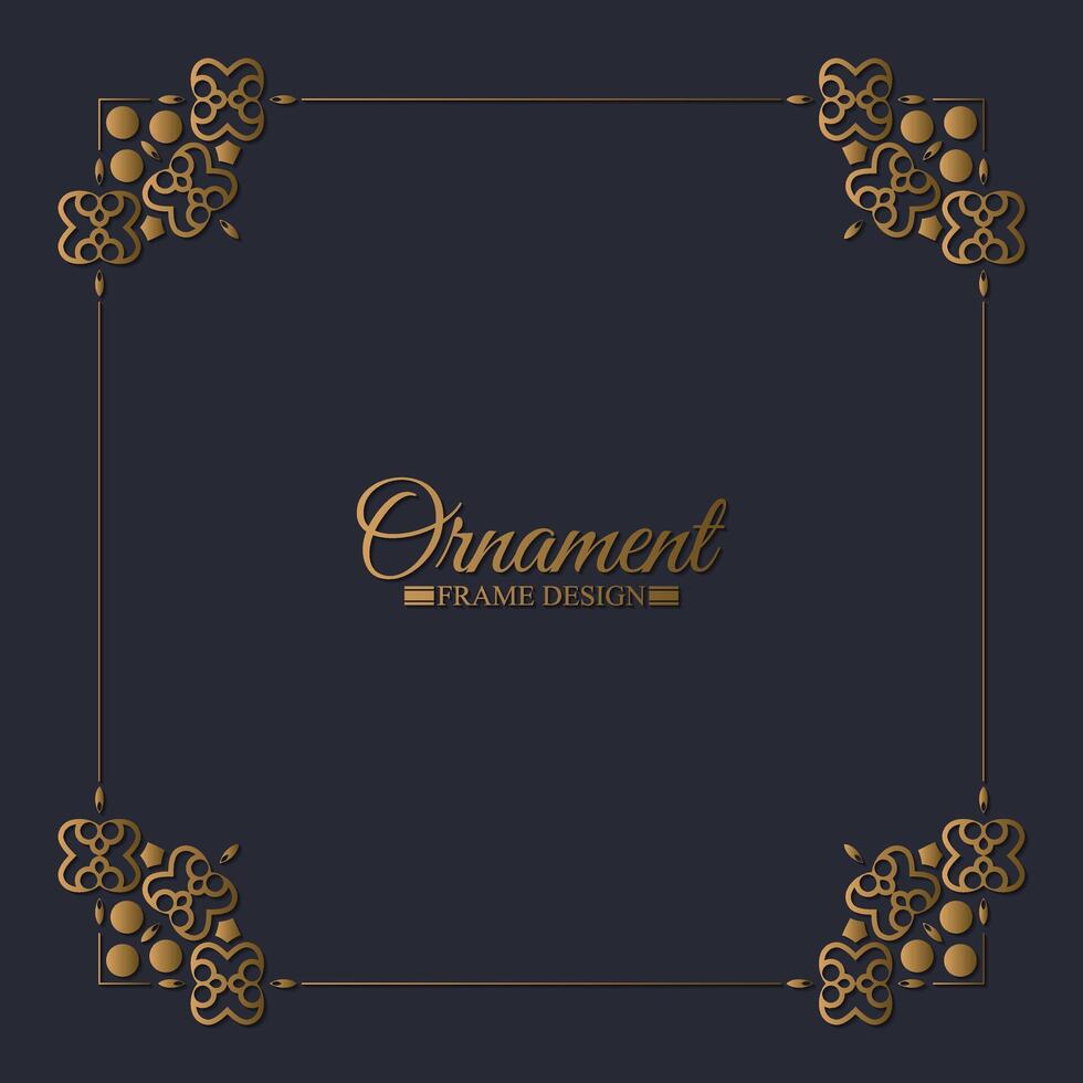 Elegant decorative frame design background vector