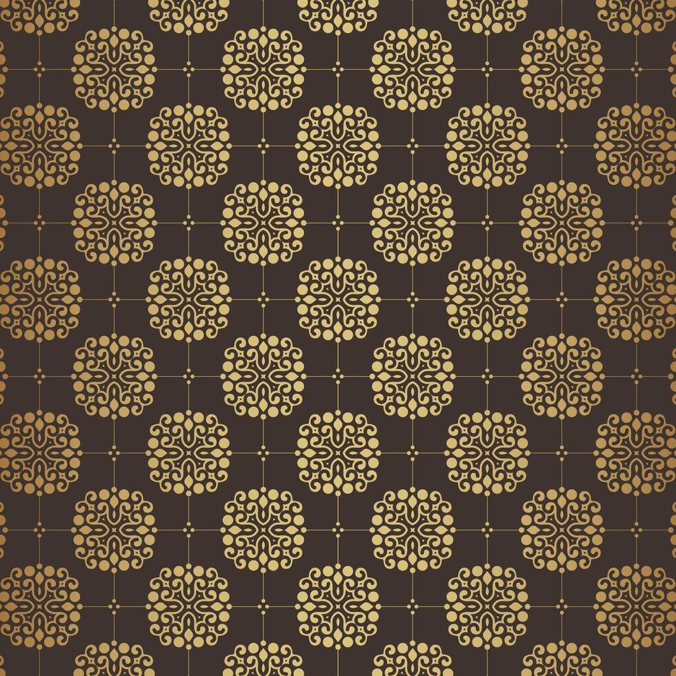 luxury dark seamless pattern background vector