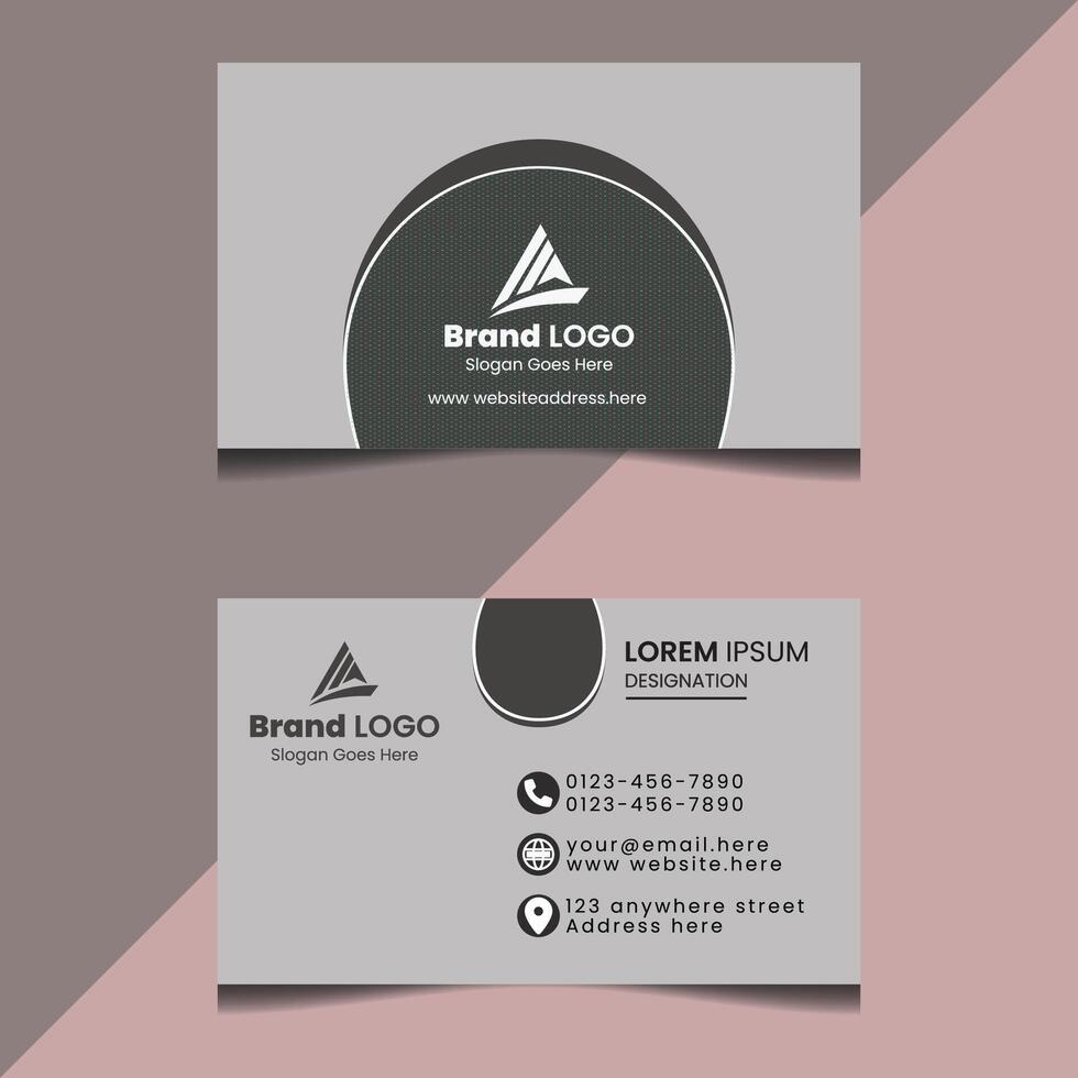 Minimalist Premium Modern Business Card with elegant luxury looking corporate business card design template layout vector