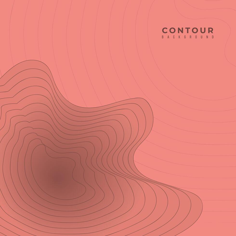 abstract contour effect background illustration design peach vector