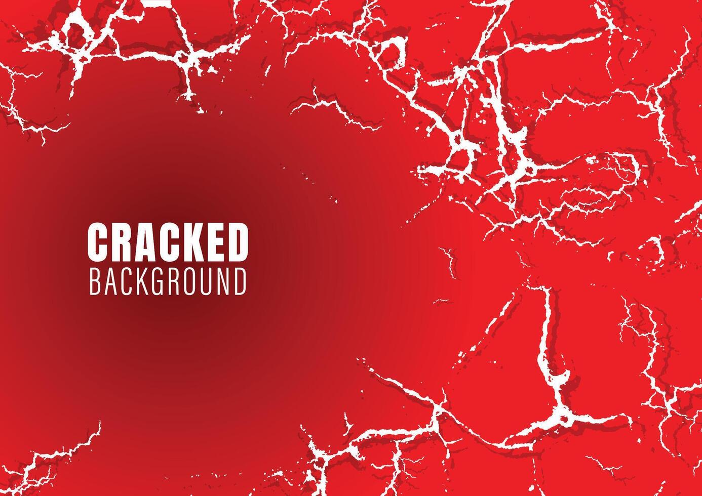 Abstract cracked background illustration red vector