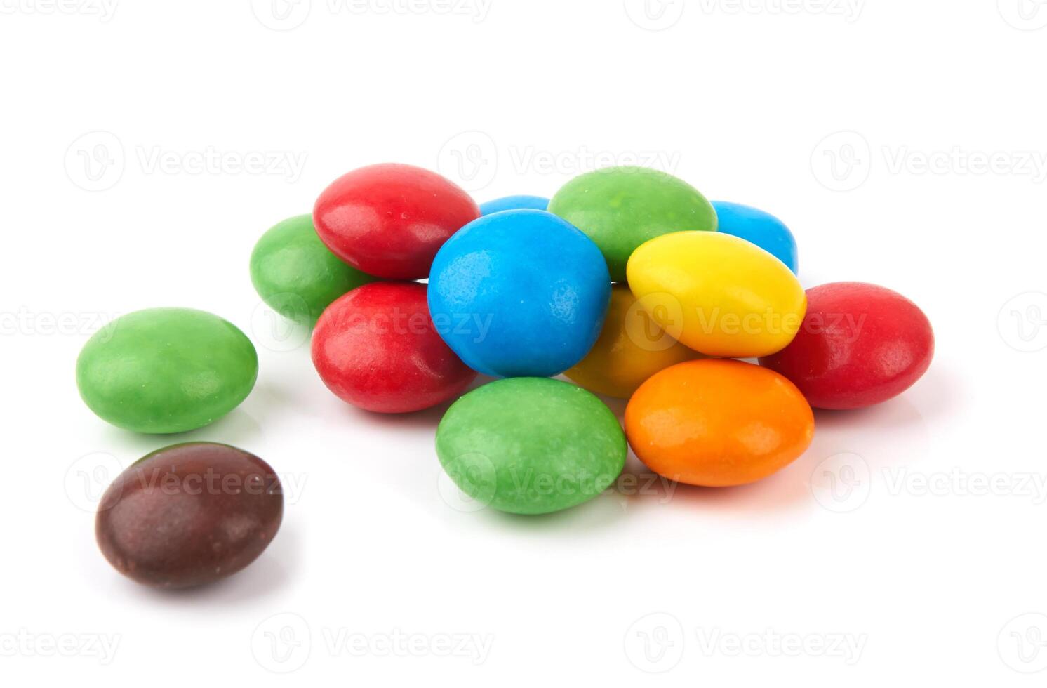 buttons on white photo
