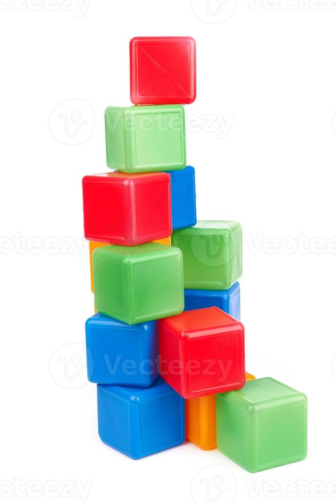 Plastic toy on white photo