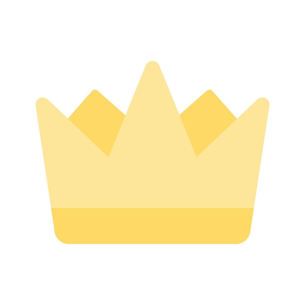Icon of crown in customizable design style vector