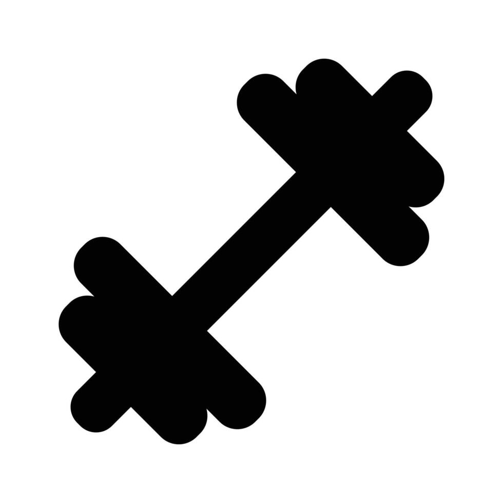 Modern icon of dumbbell, weightlifting tool vector