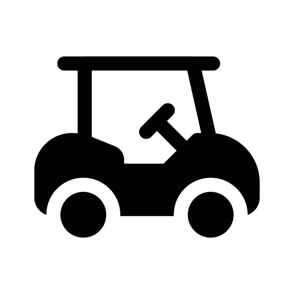 Trendy icon of golf cart, golf buggy in editable style vector