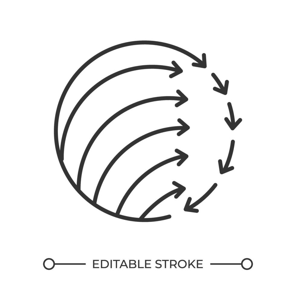Extreme programming linear icon. Flowchart icon. Agile software development. Planning loop. Process optimization. Thin line illustration. Contour symbol. outline drawing. Editable stroke vector