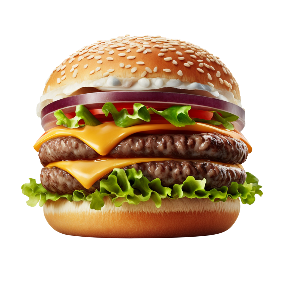 Fast food isolated png