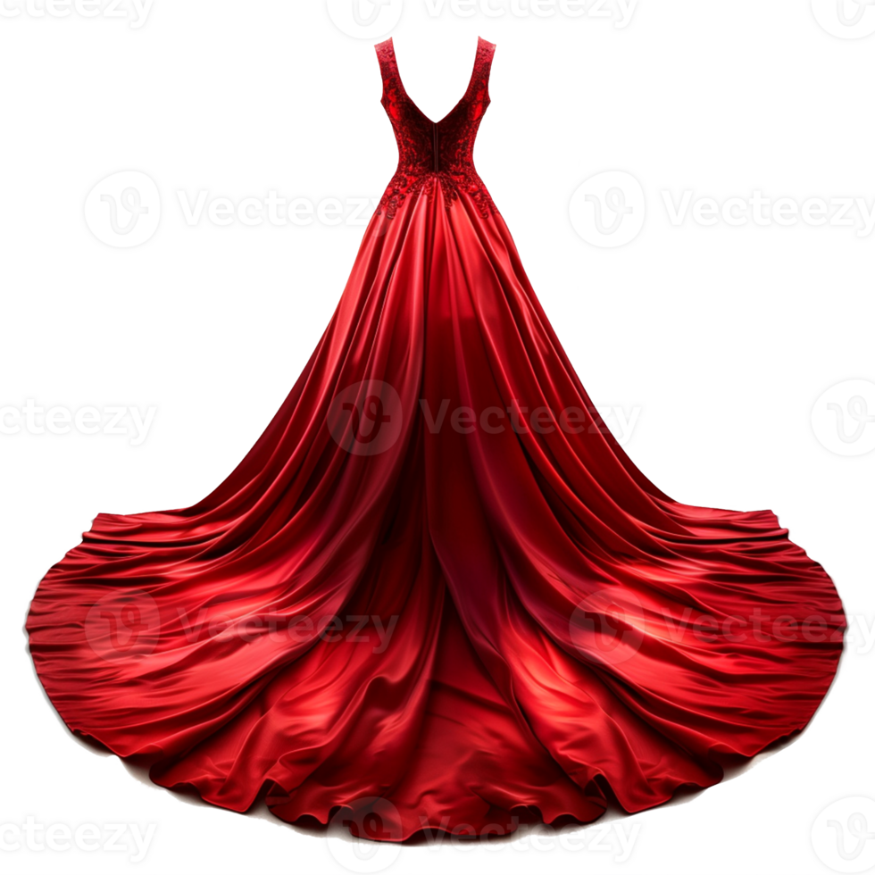 A gown dress isolated on transparent background png