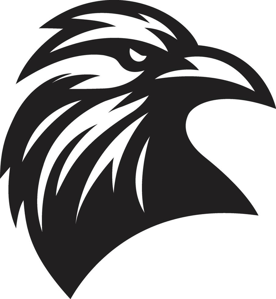 a black logo of an eagle vector