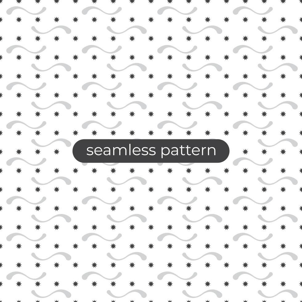 Starry pattern design background with seamless patern style vector