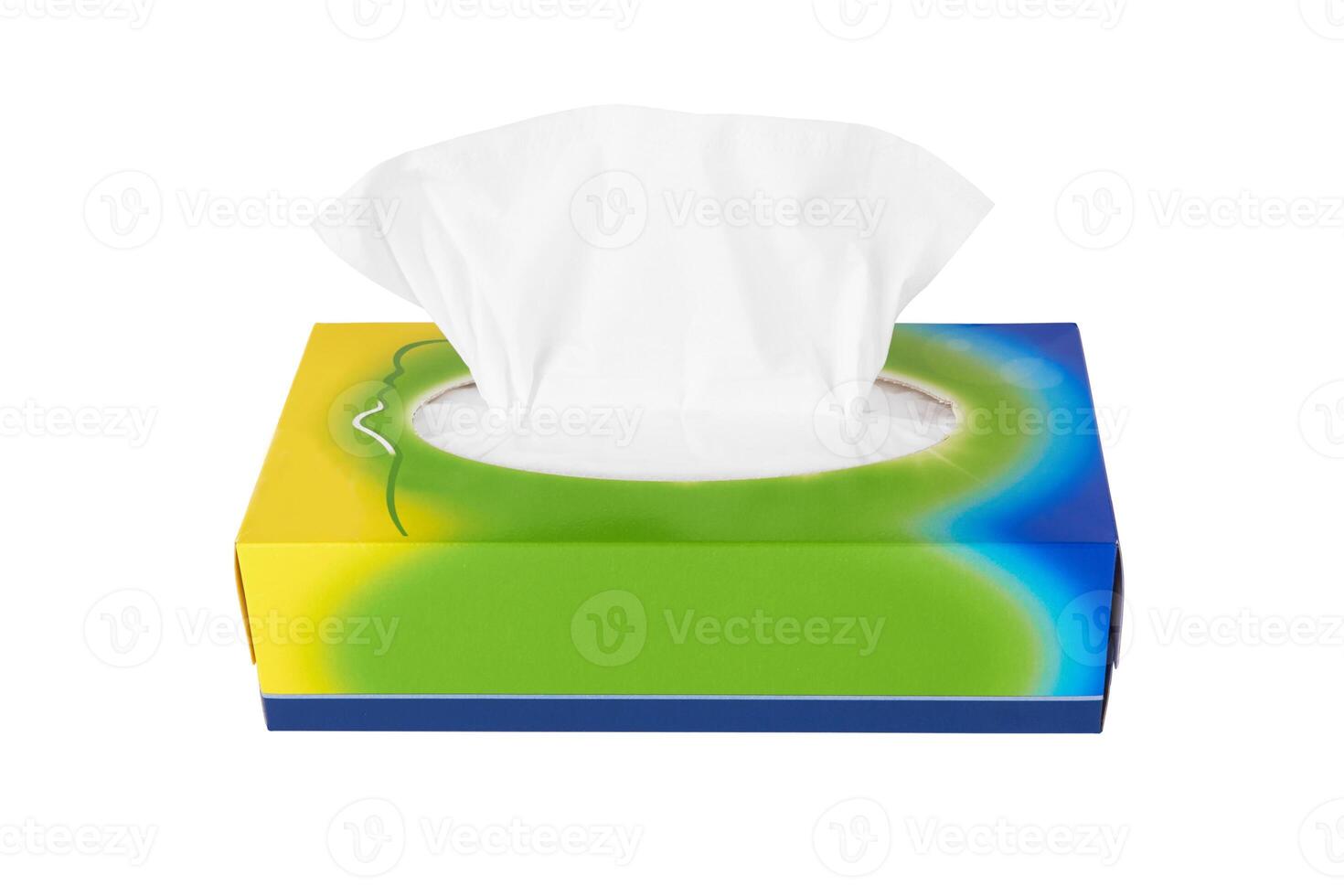 Tissue box on white photo