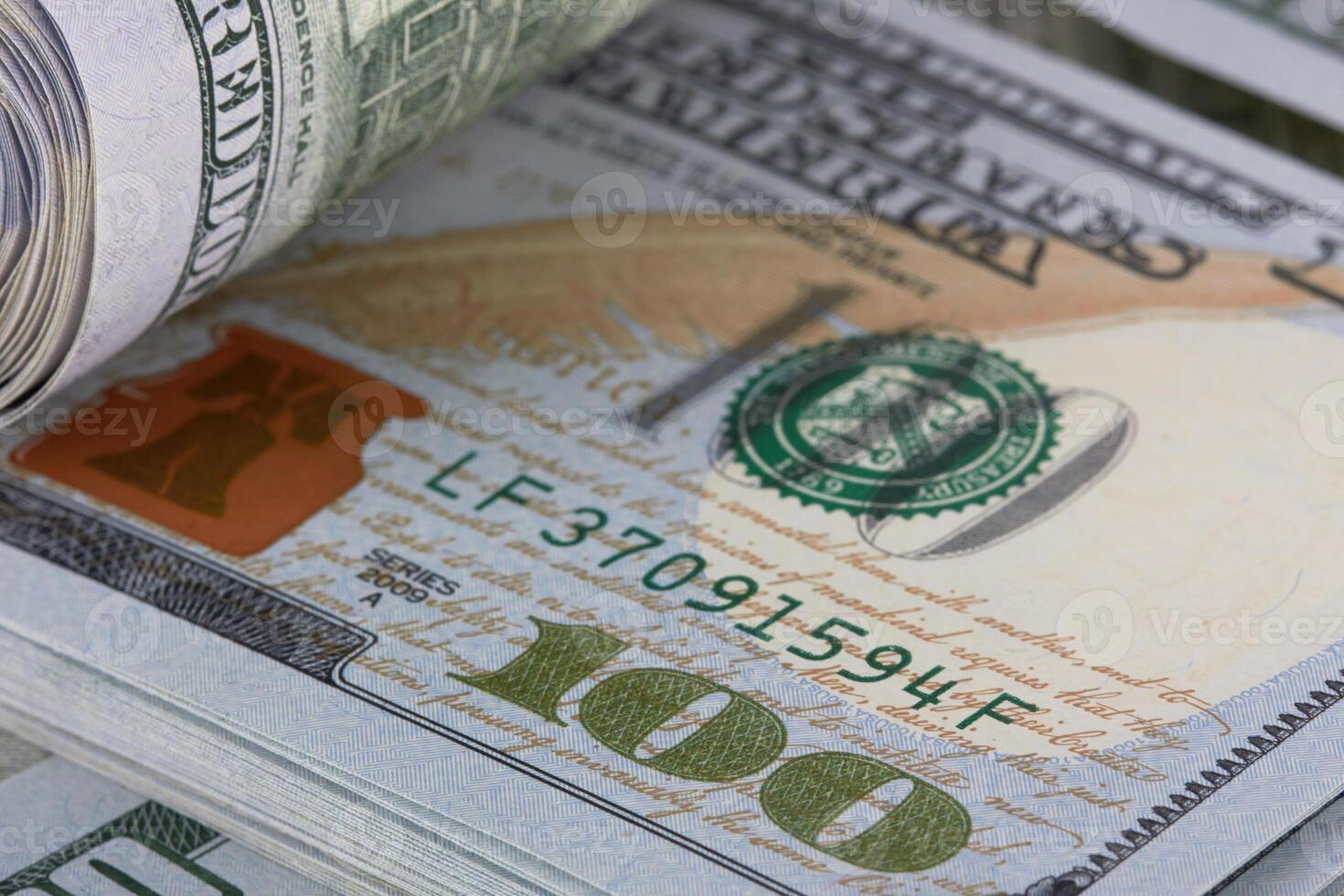 Hundred dollars background photo