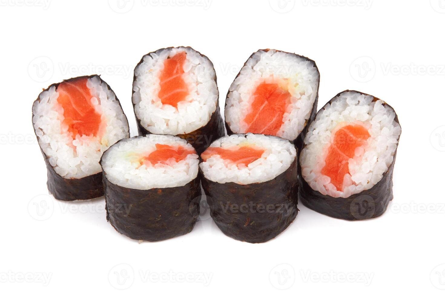 sushi on white photo