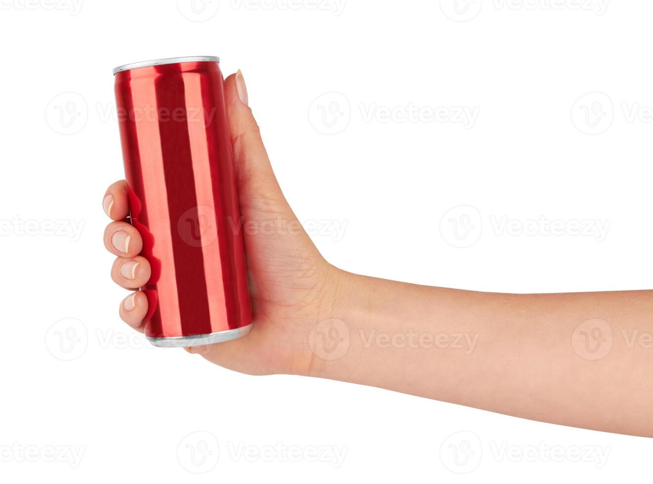 soda can on white photo