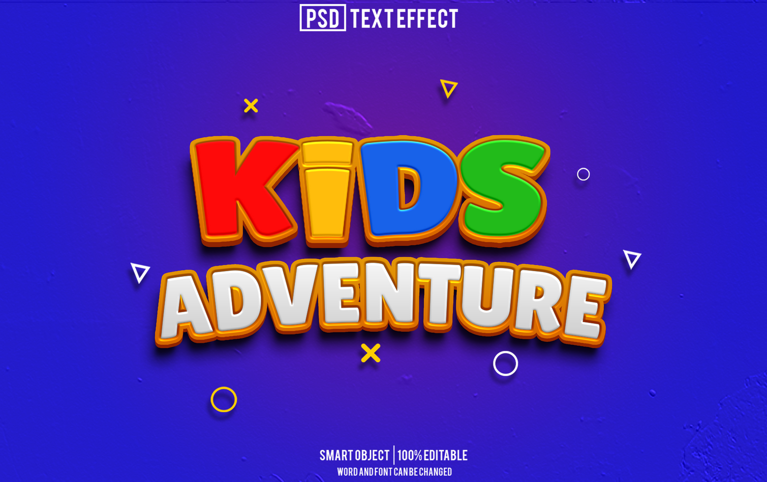 kids adventure text effect, font editable, typography, 3d text psd