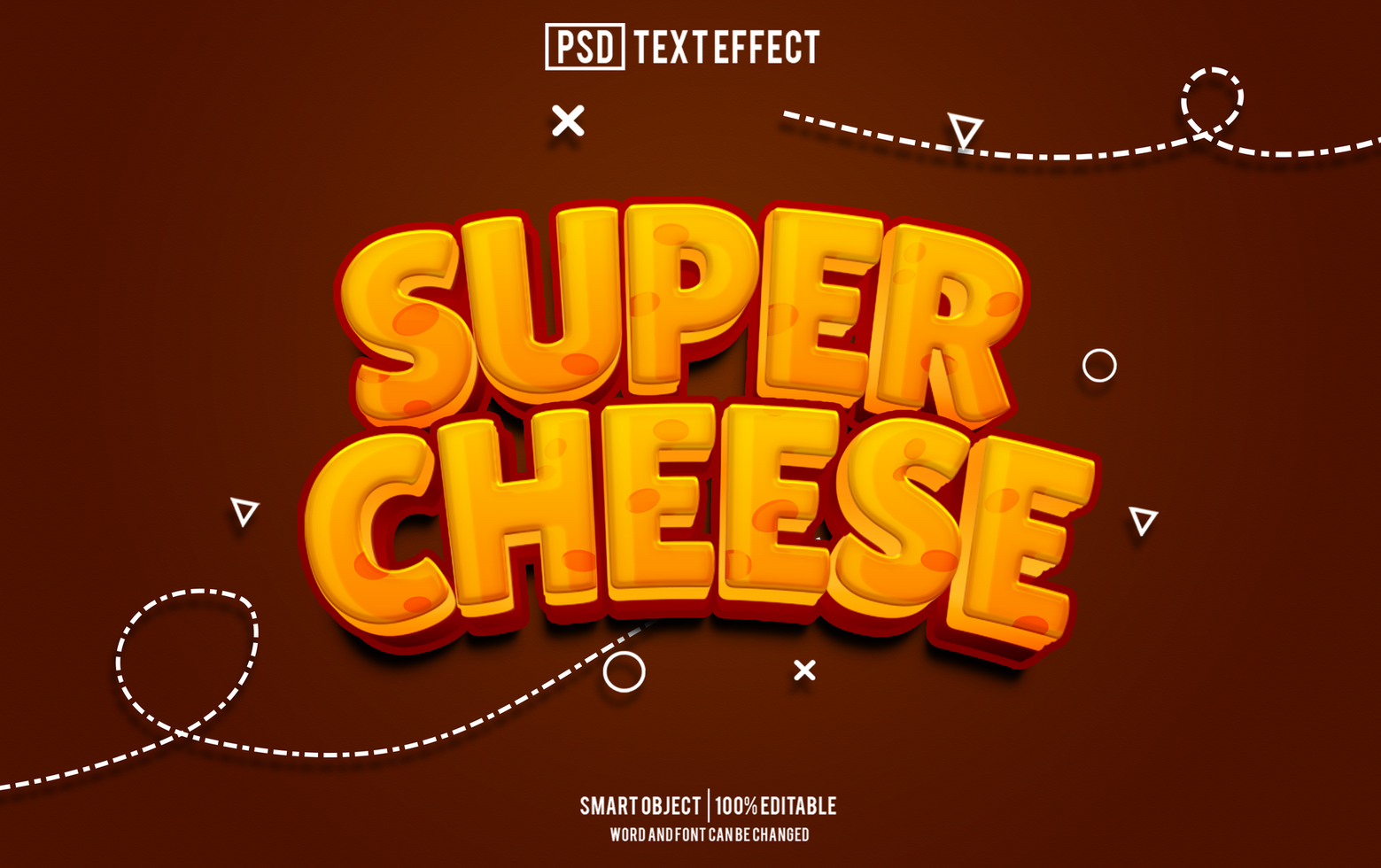 super cheese text effect, font editable, typography, 3d text psd