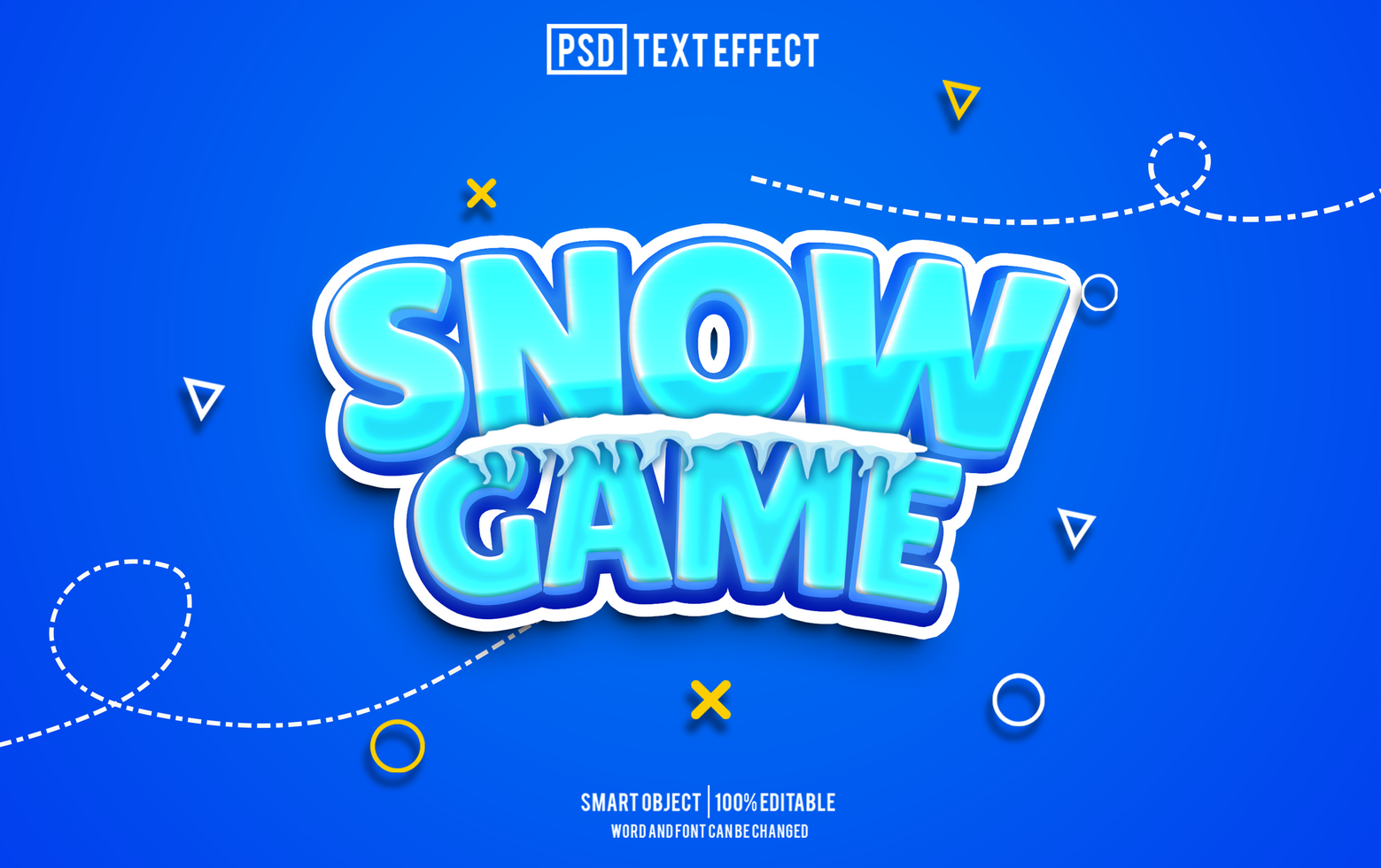 snow skiing text effect, font editable, typography, 3d text psd