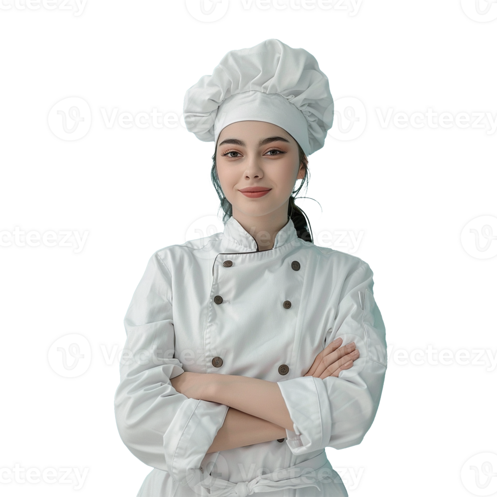 A cooking chef isolated on transparent background png
