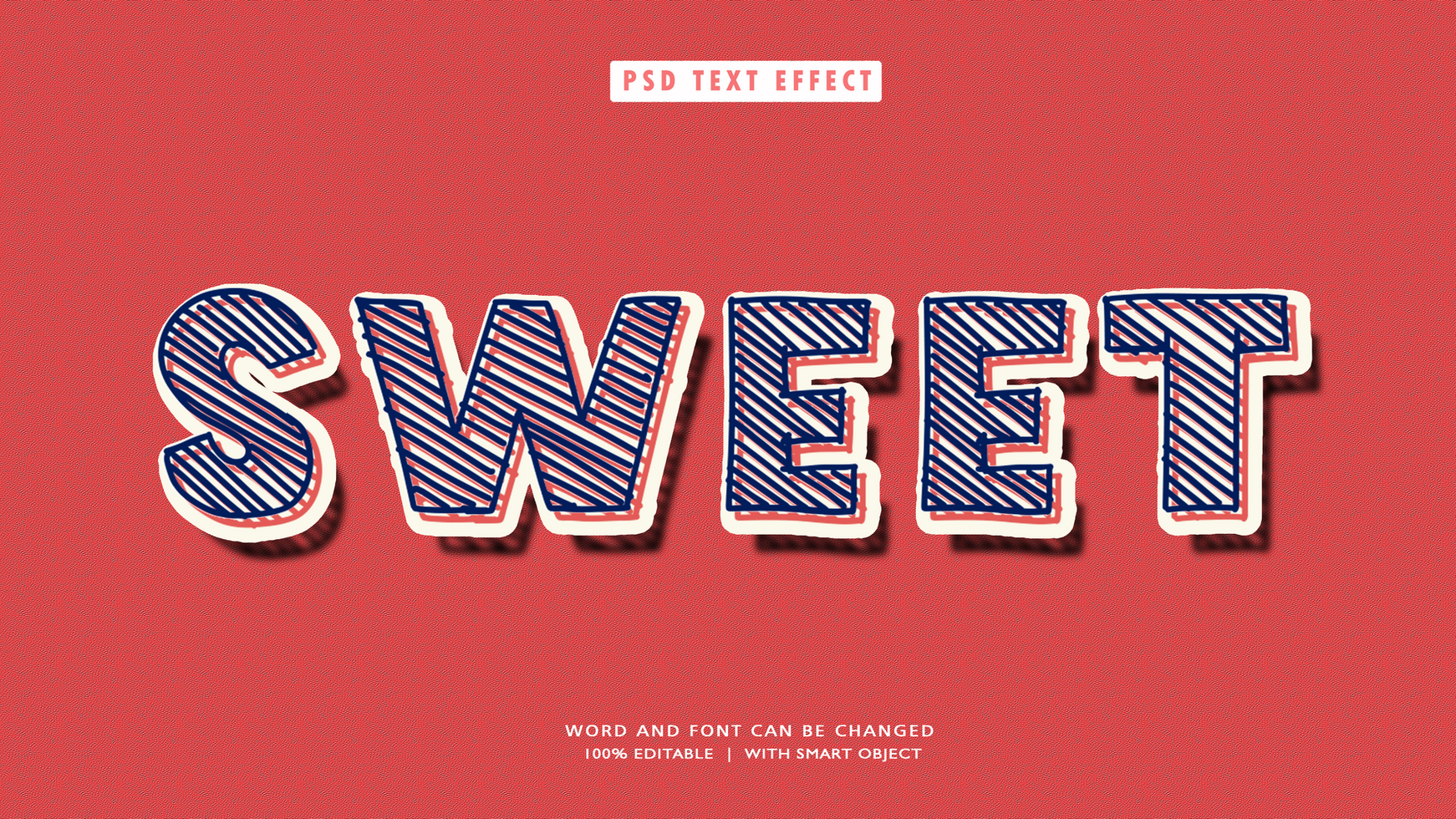 Sweet Text Style Effects psd