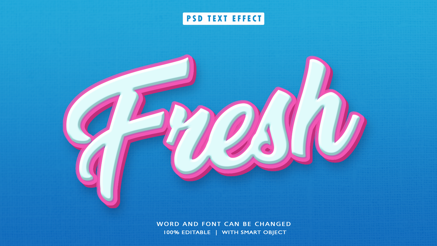 Fresh 3D Editable Text Style Effects psd