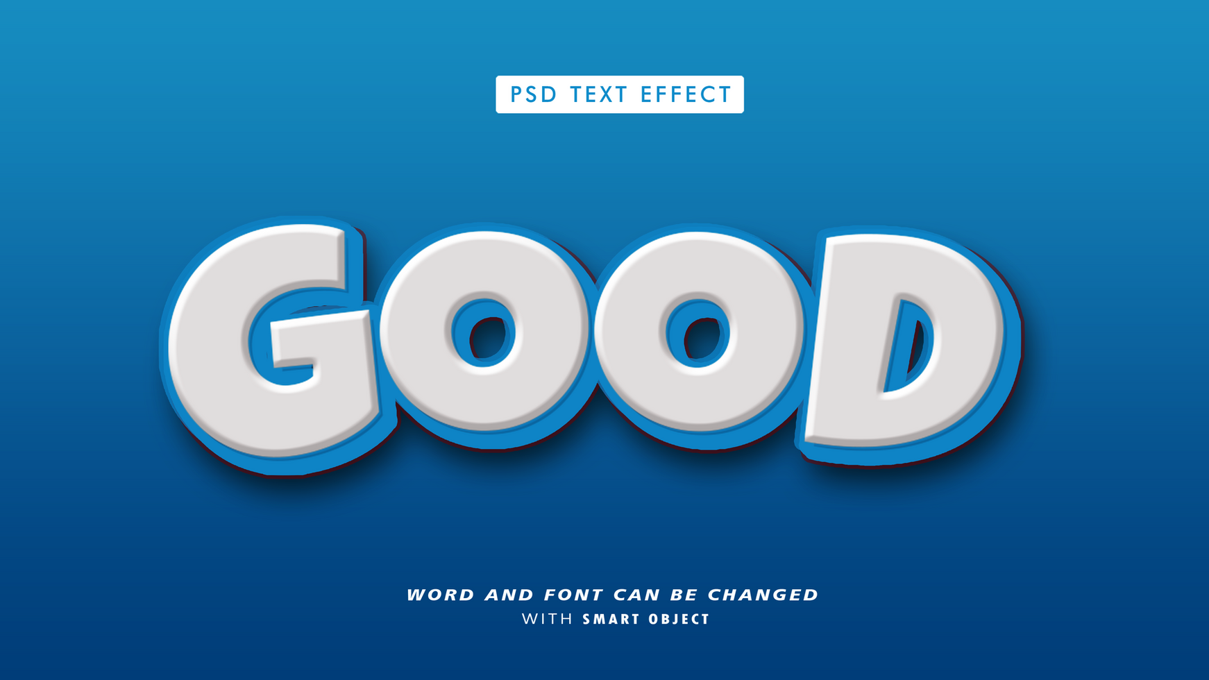 Good 3D Editable Text Effects psd