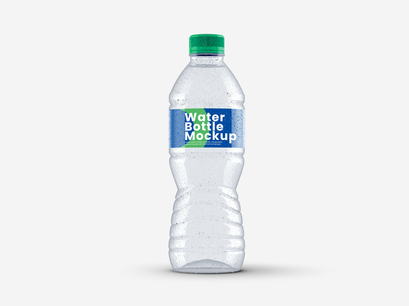 Plastic Water Bottle Mockup psd