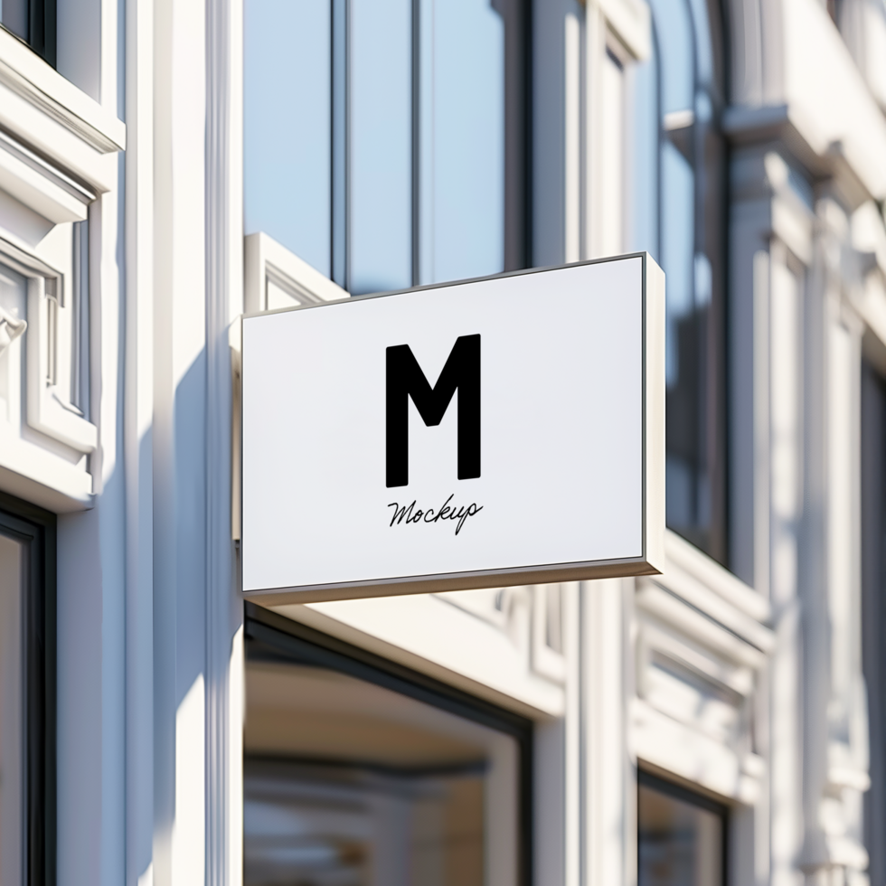 Shop Sign Mockup psd